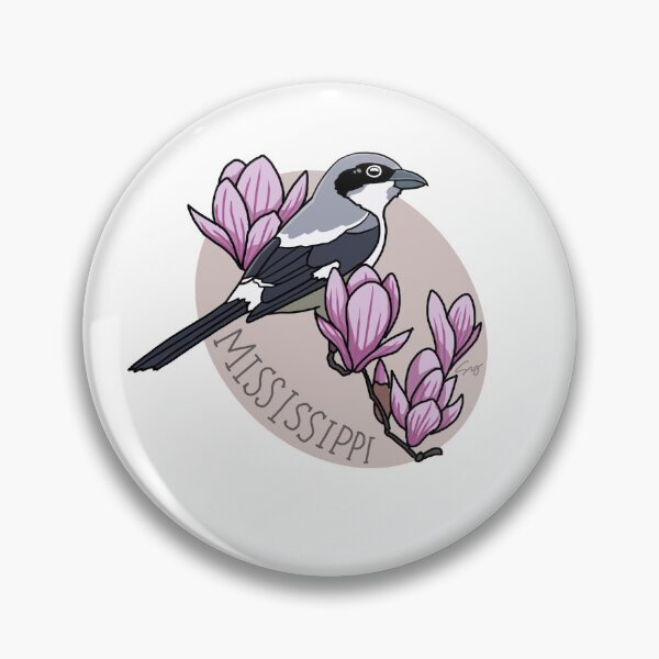 Item preview, Mississippi bird and flower designed and sold by Pangda.
