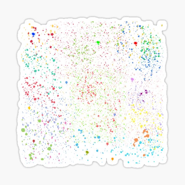 Item preview, Rainbow Paint Splatter Colorful Splash Graphic designed and sold by QuotinTs.
