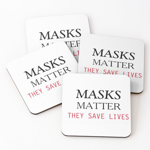 Item preview, masks matter they save lives designed and sold by TINASTORESHOPE.