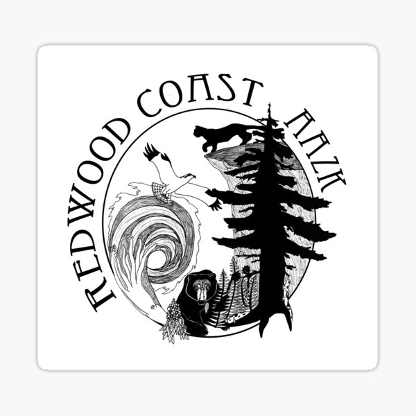 Redwood Coast AAZK round logo Sticker
