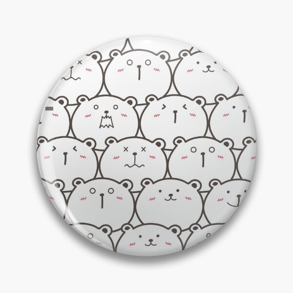 Item preview, Cute Doodle Cartoon Monochrome Teddy Bears designed and sold by Vector Scout Lab.