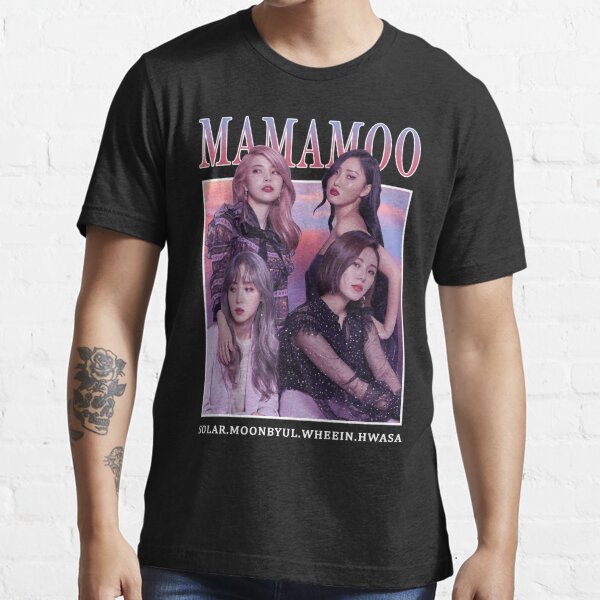Kpop MAMAMOO T-shirt Unisex Whee In Tshirt Cotton Tee Concert New Solar 