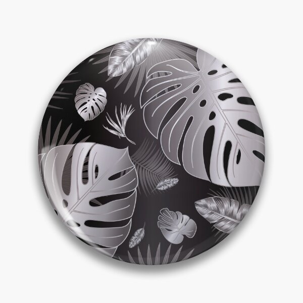 Item preview, Silver Metallic Tropical Leaves designed and sold by Nobiya.