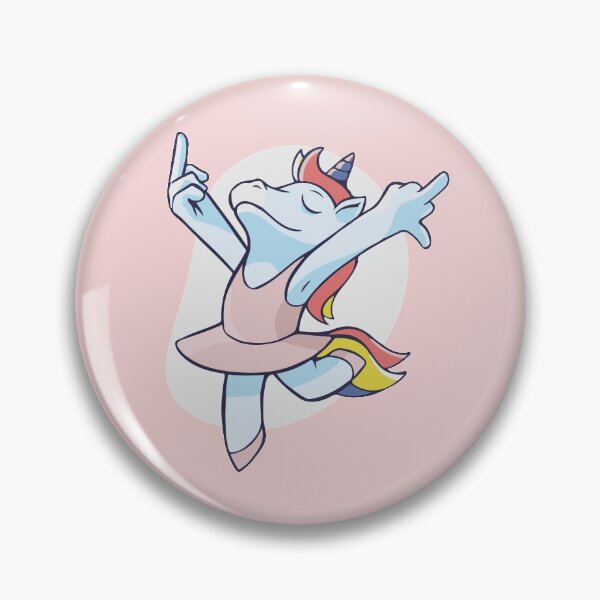 Item preview, Carefree ballet dancing unicorn  designed and sold by Graphix-Space.