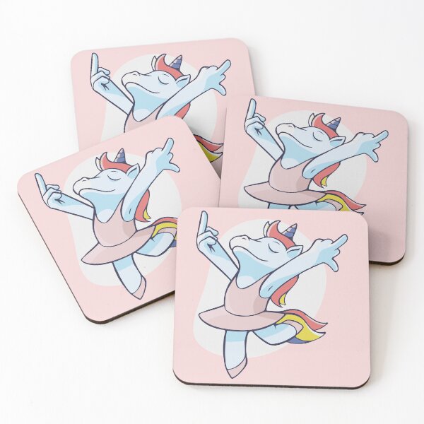 Item preview, Carefree ballet dancing unicorn  designed and sold by Graphix-Space.