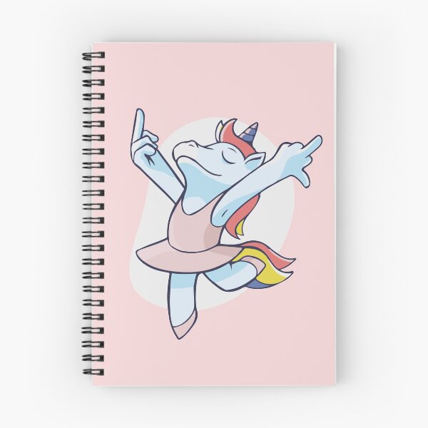 Item preview, Carefree ballet dancing unicorn  designed and sold by Graphix-Space.