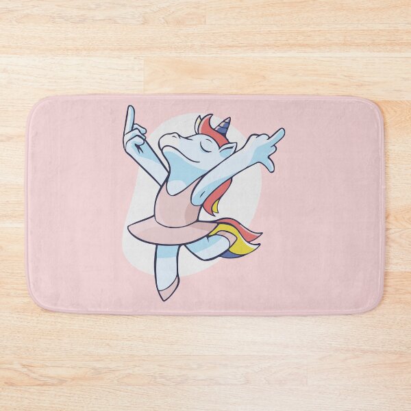 Item preview, Carefree ballet dancing unicorn  designed and sold by Graphix-Space.