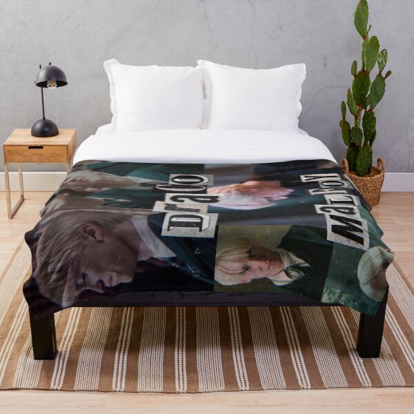 draco malfoy collage Throw Blanket