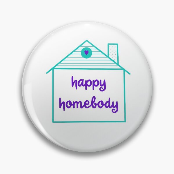 Item preview, Happy Homebody (Teal and Purple) designed and sold by Whoopsidoodle.