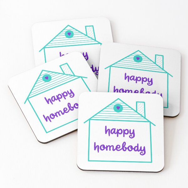 Item preview, Happy Homebody (Teal and Purple) designed and sold by Whoopsidoodle.