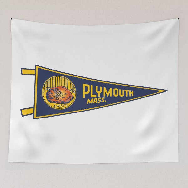 Item preview, Plymouth Massachusetts Pennant  designed and sold by Decal Mania.