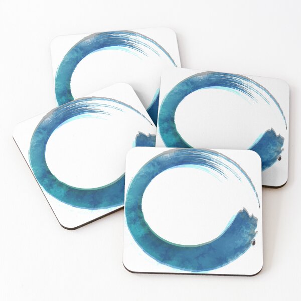 Item preview, Blue Watercolor calligraphy swirl designed and sold by RaionKeiji.