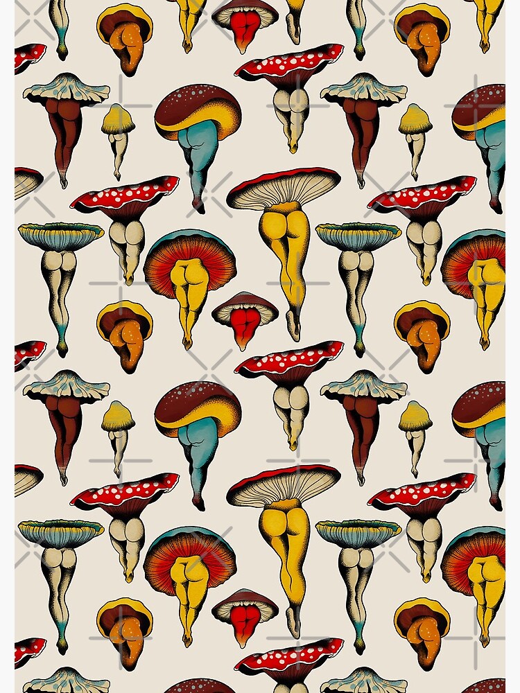 Sexy mushrooms tattoo flash by ceciliagranata