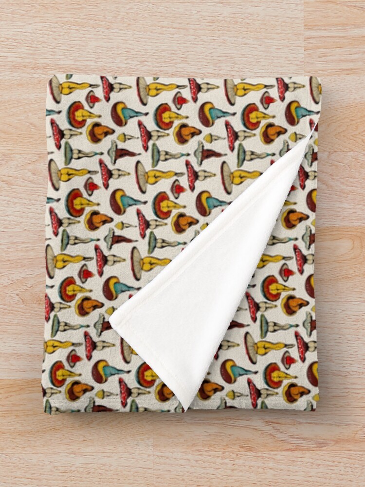 Alternate view of Sexy mushrooms tattoo flash Throw Blanket