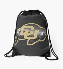 University of Colorado Boulder (mountains) Drawstring Bag