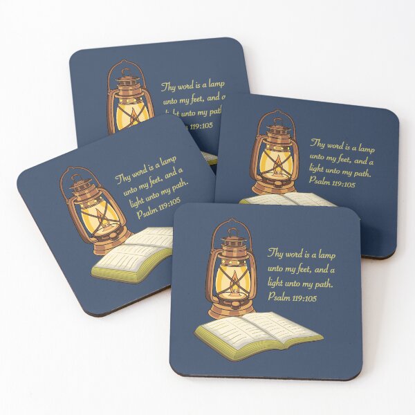 Item preview, Psalm 119:105 Bible Verse With Oil Lantern illustration designed and sold by hlafflin.