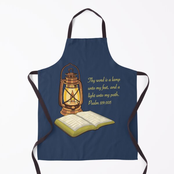 Item preview, Psalm 119:105 Bible Verse With Oil Lantern illustration designed and sold by hlafflin.