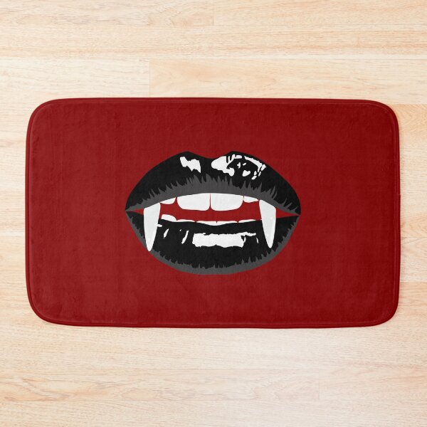 Item preview, Vampire mouth with black lips designed and sold by MeliCollective.