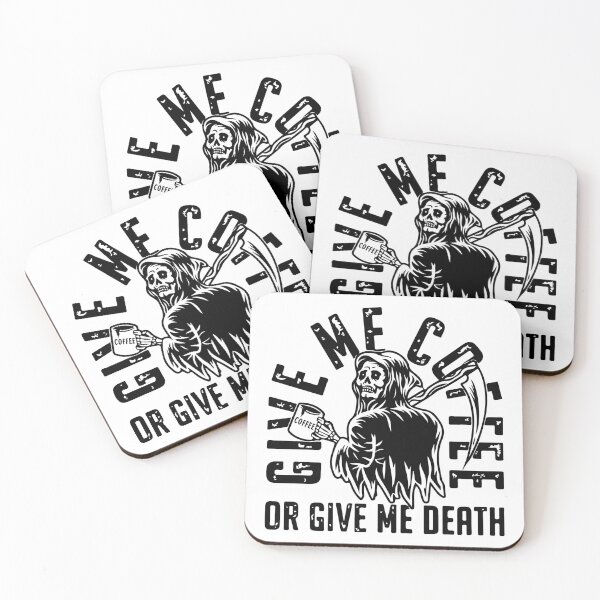 Item preview, Give Me Coffee Or Give Me Death designed and sold by printify.
