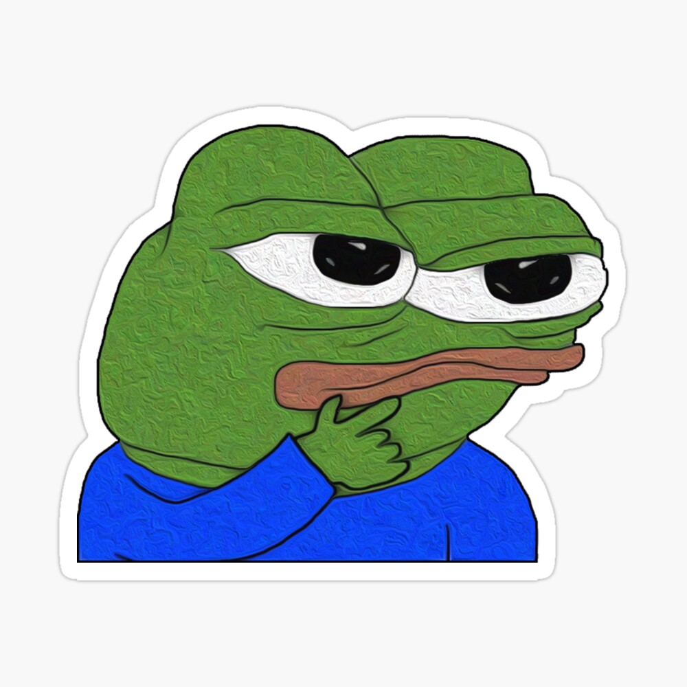 Pepe Thinking Greeting Card