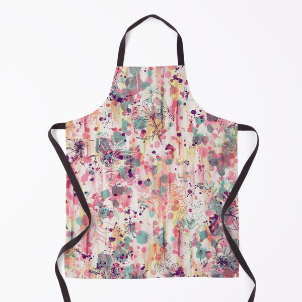 Item preview, WIP flowers - Abstract spray floral art painting - Pastels and pink designed and sold by ninoladesign.
