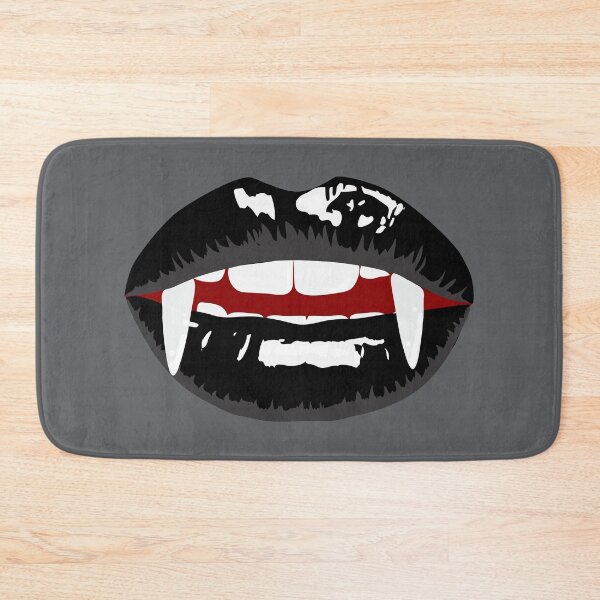 Item preview, Vampire mouth with black lips designed and sold by MeliCollective.