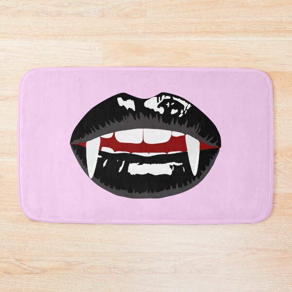 Item preview, Vampire mouth with black lips designed and sold by MeliCollective.