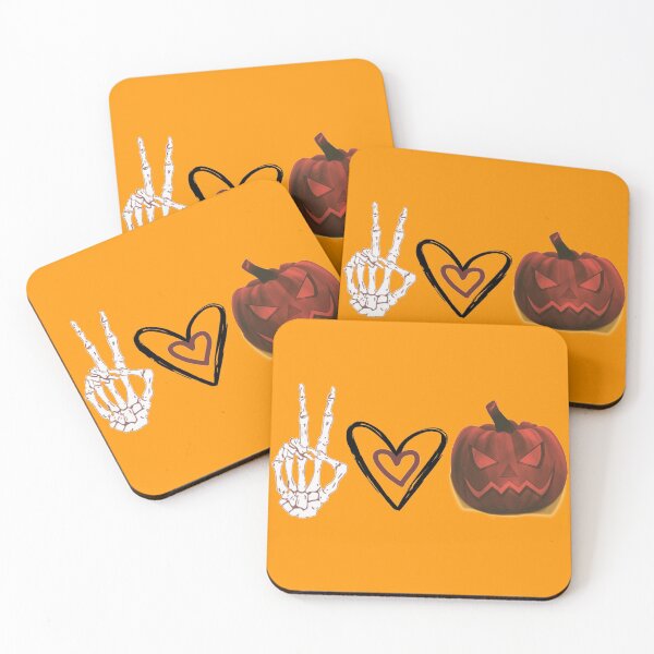 Item preview, Halloween Peace Love Pumpkin Design  designed and sold by Ashraf Can.