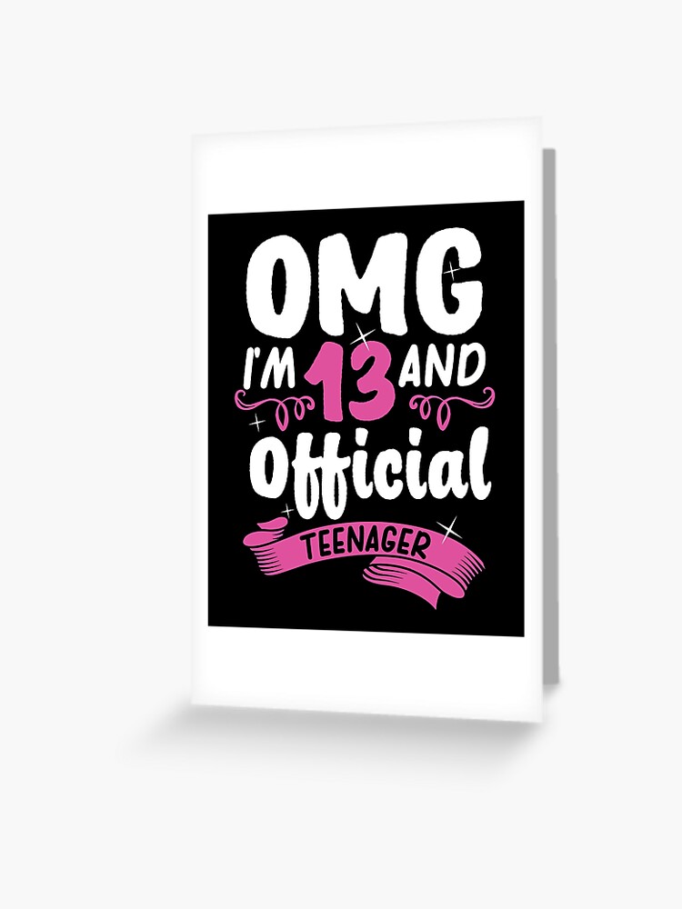 Carte De Vœux 13e Anniversaire Officielle Adolescente Par Streetwear Kks Redbubble