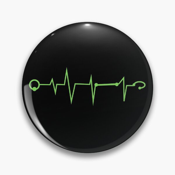 Item preview, Piercing Lover Heartbeat EKG Design Green designed and sold by MixedBagMerch.