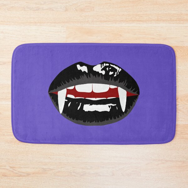 Item preview, Vampire mouth with black lips designed and sold by MeliCollective.