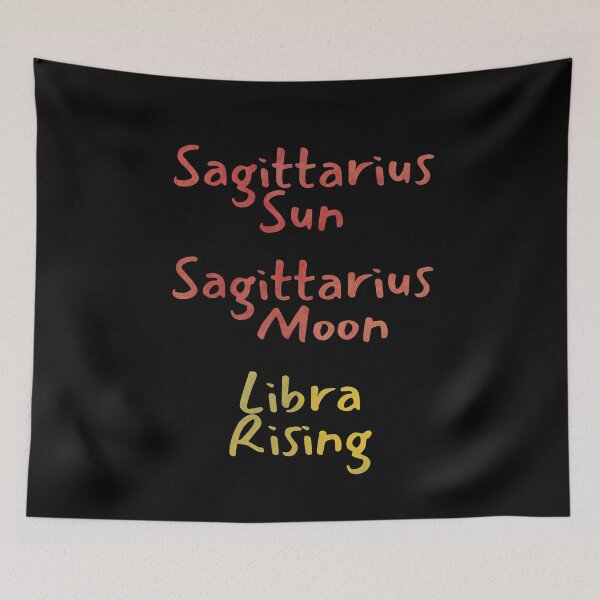 Item preview, Sagittarius Sun Sagittarius Moon Libra Rising Text designed and sold by leomooncreates.