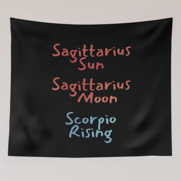 Item preview, Sagittarius Sun Sagittarius Moon Scorpio Rising Text designed and sold by leomooncreates.