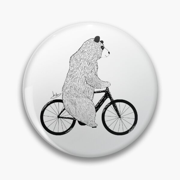 Item preview, Bicycle Bear B&W designed and sold by htimagery.