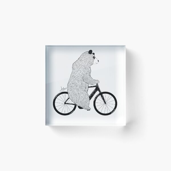 Item preview, Bicycle Bear B&W designed and sold by htimagery.