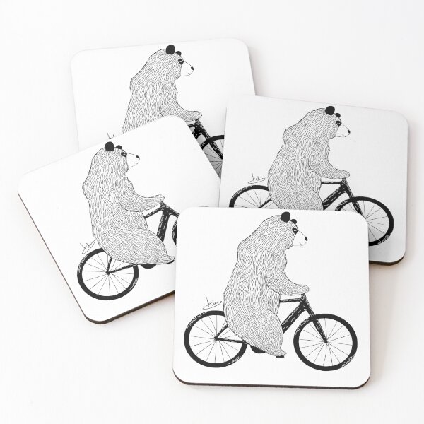 Item preview, Bicycle Bear B&W designed and sold by htimagery.