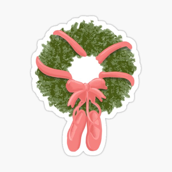 Item preview, Christmas Pink Pointe Shoe Wreath  designed and sold by MGMSolutions.