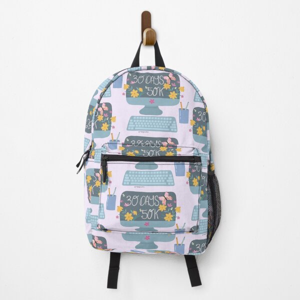 Item preview, Novel In A Month Floral Teal Computer designed and sold by MandyRosko.