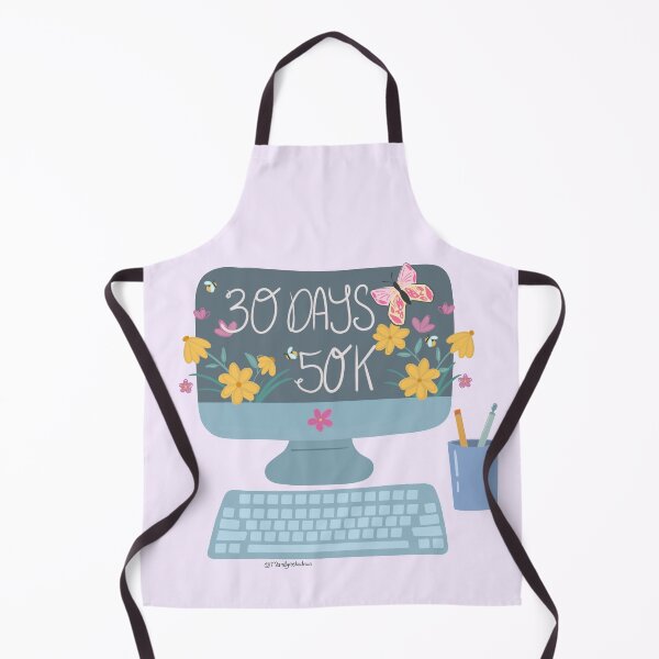 Item preview, Novel In A Month Floral Teal Computer designed and sold by MandyRosko.