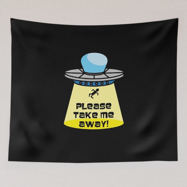 Item preview, Please Take Me Away 2020 UFO Abduction designed and sold by jaycartoonist.