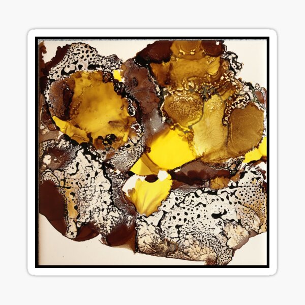 Abstract Floral Sticker