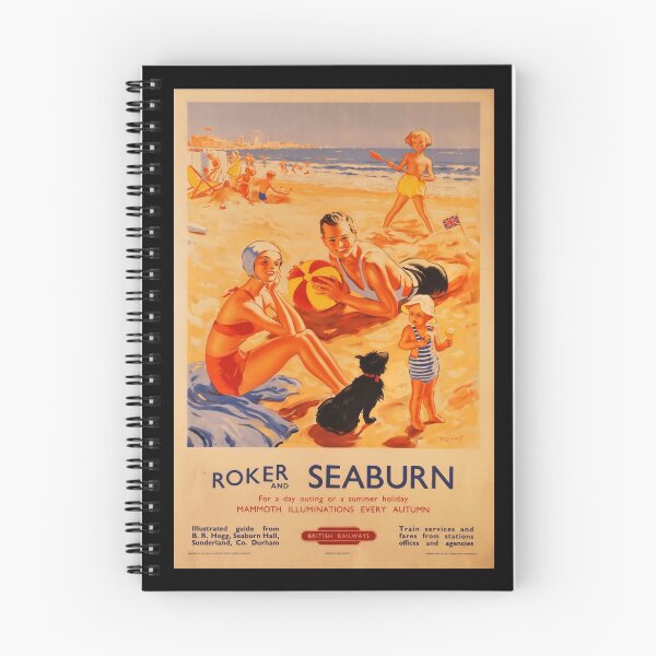 Item preview, Roker and Seaburn retro poster designed and sold by CorasPosters.