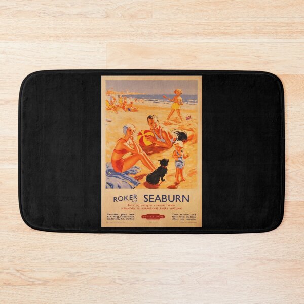 Item preview, Roker and Seaburn retro poster designed and sold by CorasPosters.