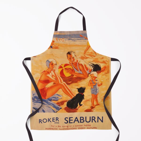 Item preview, Roker and Seaburn retro poster designed and sold by CorasPosters.