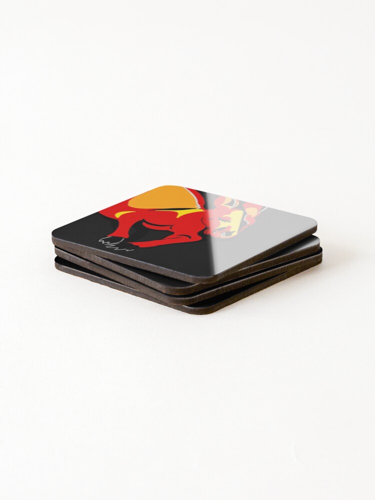 Thumbnail 4 of 5, Coasters (Set of 4), Red Roo designed and sold by Nvines.