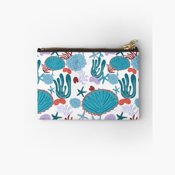 Item preview, Cute Vibrant Coral Cluster Pattern in Blues designed and sold by BissyCollective.