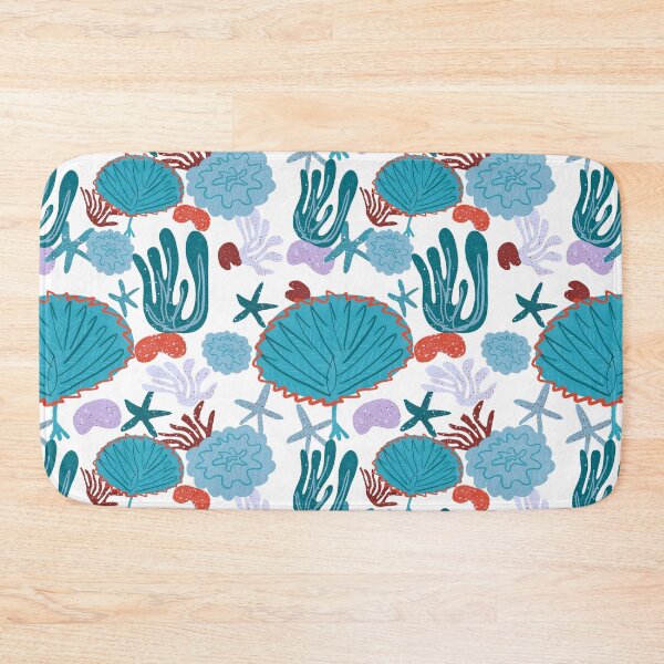 Item preview, Cute Vibrant Coral Cluster Pattern in Blues designed and sold by BissyCollective.