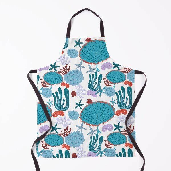 Item preview, Cute Vibrant Coral Cluster Pattern in Blues designed and sold by BissyCollective.