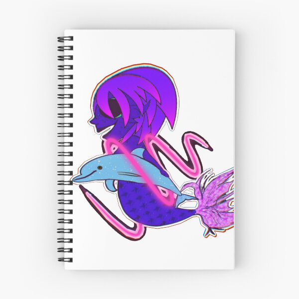 Item preview, Mermaid and dolphin designed and sold by IndigoLove.