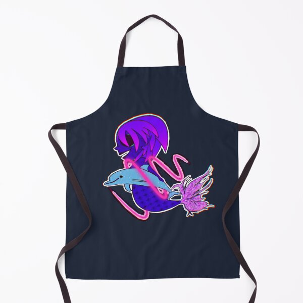 Item preview, Mermaid and dolphin designed and sold by IndigoLove.
